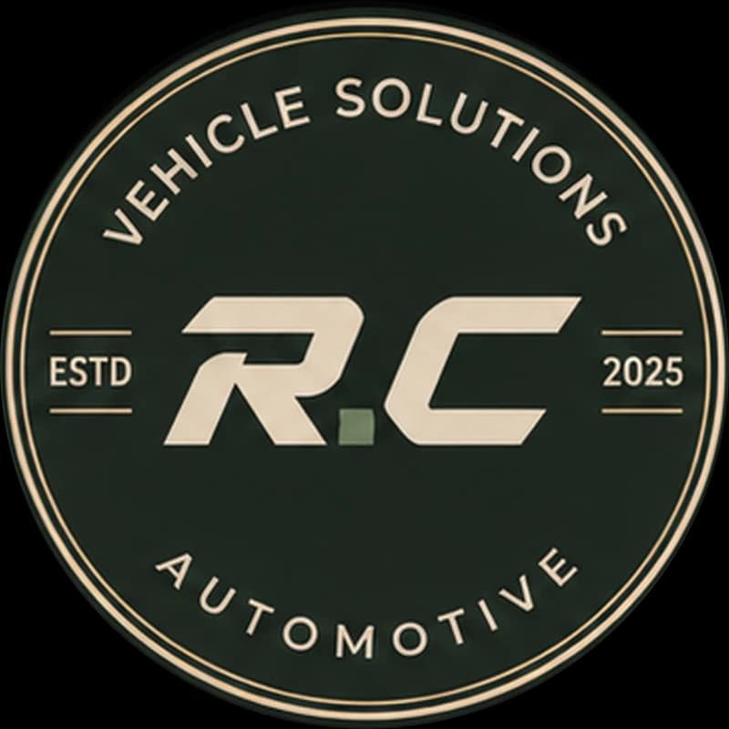 R.C Vehicle Solutions badge — established 2025